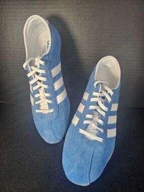 Womans Adidas Original Blue Tokyo Shoe Sneakers Size 9